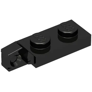 Hinge Plate 1 x 2 Locking with 1 Finger On End, without Groove