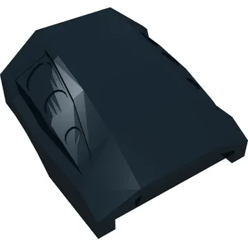 Brick Curved 2 x 2 No Studs - 3 Recessed Side Ports