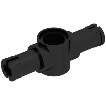 Technic Pin Connector Hub with 2 Pins with Friction Ridges Lengthwise [Small Squared Pin Holes]
