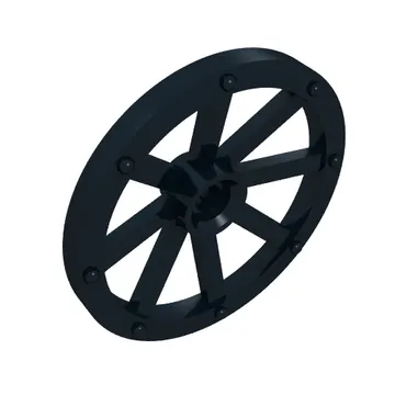 Wheel Wagon Large (33mm D.), hole notched for wheels holder pin