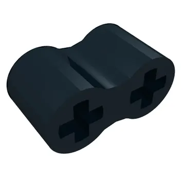 Technic Axle Connector Double Flexible [Rubber]