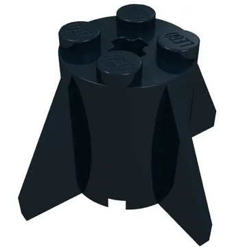 Brick Round 2 x 2 x 2 with Axle Hole and Fins