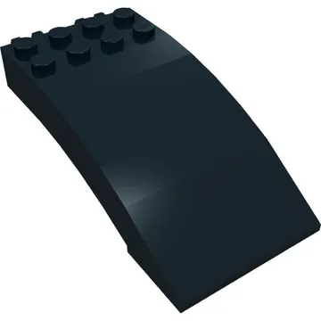 Windscreen 8 x 4 x 2 Curved [2 Dual-Fingered Click Hinges]