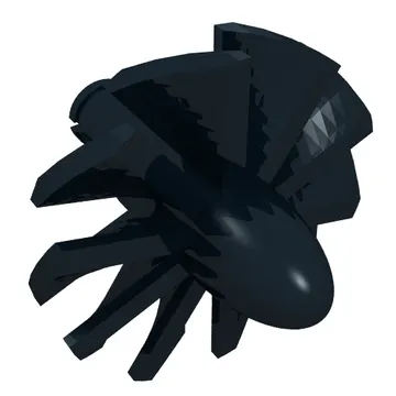 Jet Engine Fan with 10 Blades and Technic Pin