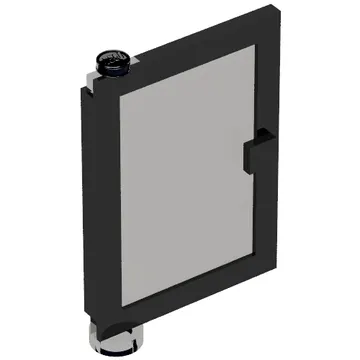 Door 1 x 4 x 5 Left with Trans-Brown Glass