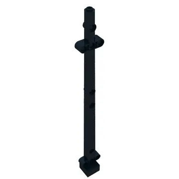Boat, Mast 2 x 2 x 20 with Holes - Side Aligned x shape Axle Hole, + Orientation
