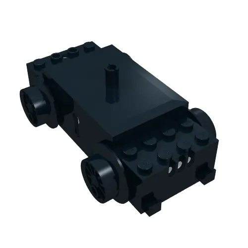 Motor, Train Base, 12V Slotted with 3-Hole Plugs