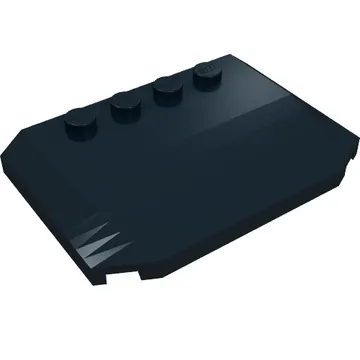 Brick Wedged, Curved Triple 4 x 6 x 2/3 with 4 Studs