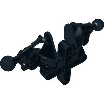 Large Figure Skeletal, Torso, Upper, with 2 Ball Joints (Toa Inika)