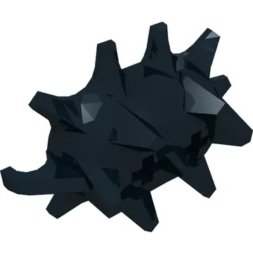 Weapon Spiked Ball Half with 2 Axle Holes