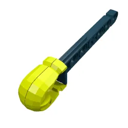 Projectile, Technic Competition Arrow, Liftarm Shaft with Hollow Light Bluish Gray Rubber End