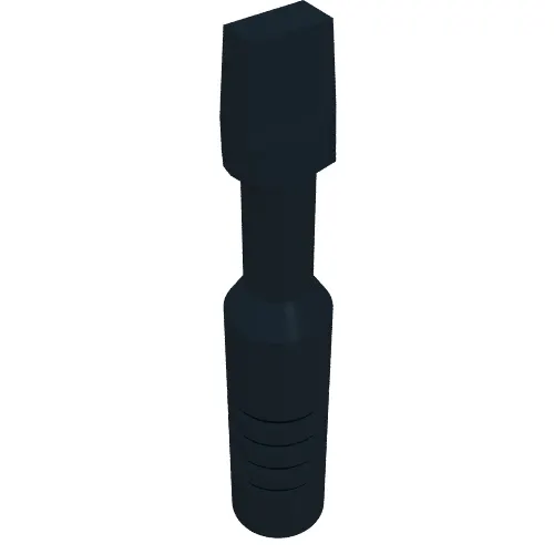 Tool Screwdriver with Wide Head [3-Rib Handle]
