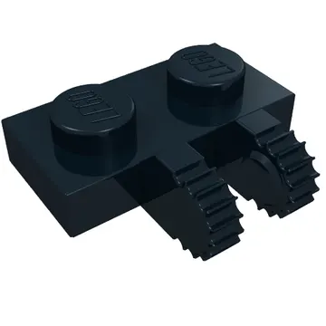 Hinge Plate 1 x 2 Locking with 2 Fingers on Side, 9 Teeth