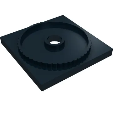 Turntable 4 x 4 Square Base, Locking