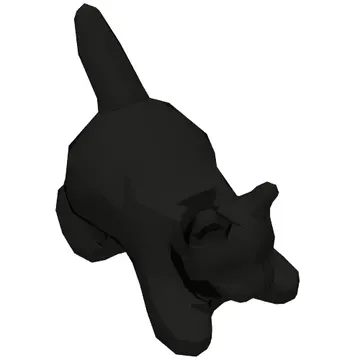 Animal, Cat, Kitten Crouching [Plain]