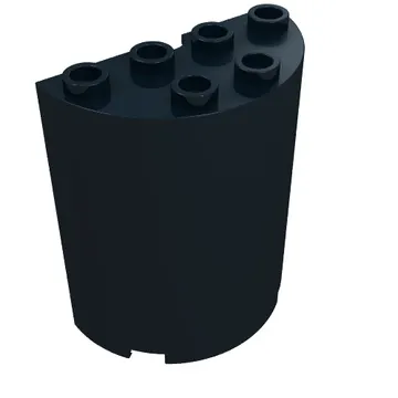 Cylinder Half 2 x 4 x 4