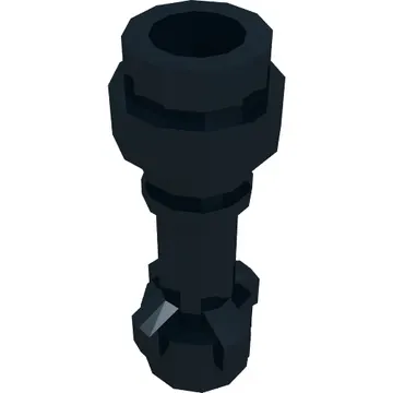 Weapon Lightsaber Hilt with Bottom Ring