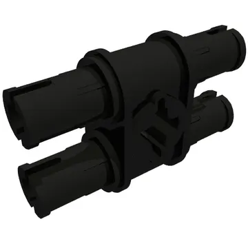 Technic Pin Double with Axle Hole - Squared Holes