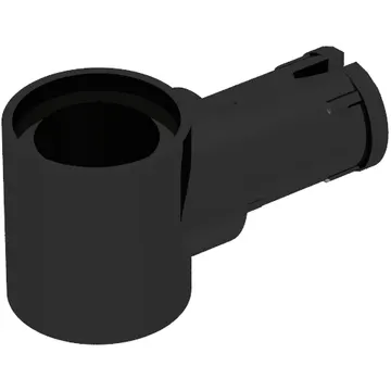 Technic Pin Connector Hub with 1 Pin with Friction Ridges Lengthwise [Centered Friction Ridge]