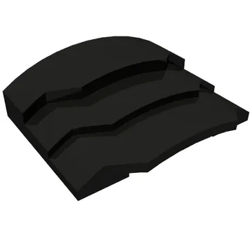 Brick Curved 4 x 3 with 3 Layers, 1 x 3 Cutout on Underside