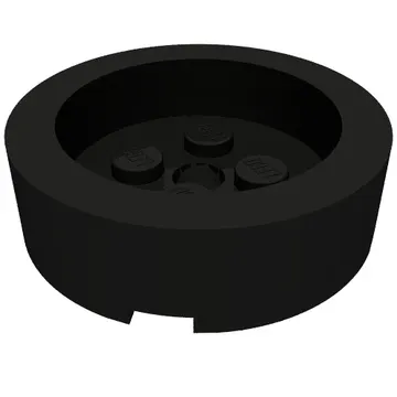 Brick Round 4 x 4 with Recessed Center