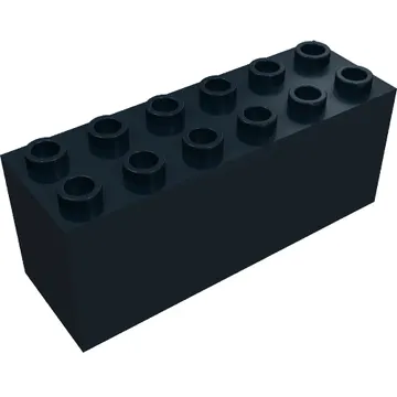 Brick Special 2 x 6 x 2 Weight with Sealed Bottom and Dimples on Ends