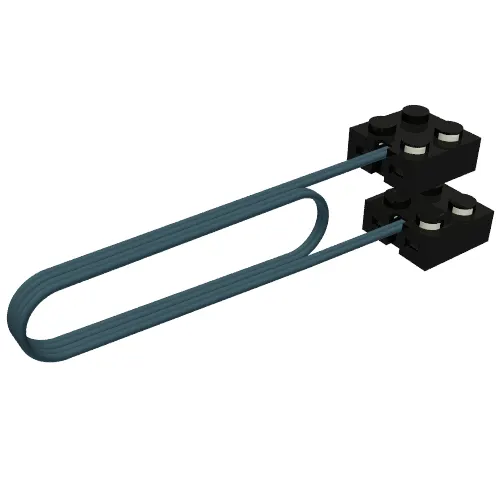 Wire with Brick 2 x 2 x 2/3 Pair, 36L
