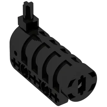 Launcher, Technic Competition Cannon, Round Bottom with Same Color Ends