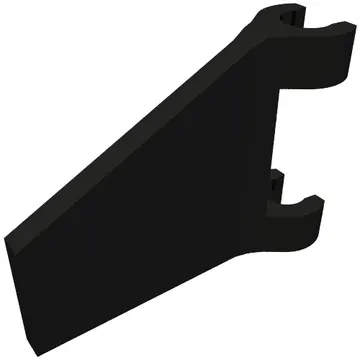 Flag 2 x 2 Trapezoid with Flared Area between Clips