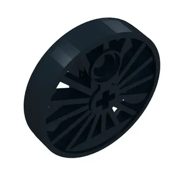 Train Wheel RC Train, Spoked with Technic Axle Hole and Counterweight, 30 mm diameter [Blind Driver]