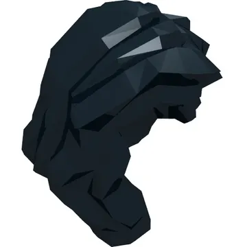 Hair Mid-Length with Part over Front of Right Shoulder