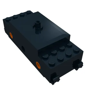 Motor, Train Base, RC Train with PF Cable, Orange Wheel Holders