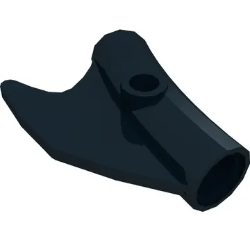 Technic Pin Connector Round Curved with Fin and Hole
