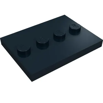Plate Special 3 x 4 with 1 x 4 Center Studs [Plain]