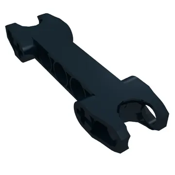 Technic Axle and Pin Connector 2 x 7 with Two Ball Joint Sockets, Squared Ends, Open Side Axle Holes