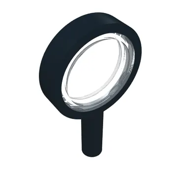 Equipment Magnifying Glass with Removable Trans-Clear Lens