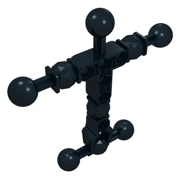 Large Figure Skeletal, Torso with 9 Ball Joints, and 6 Holes, Medium