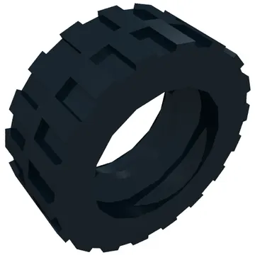 Tyre 17.5 x 6 with Shallow Staggered Treads and Middle Band