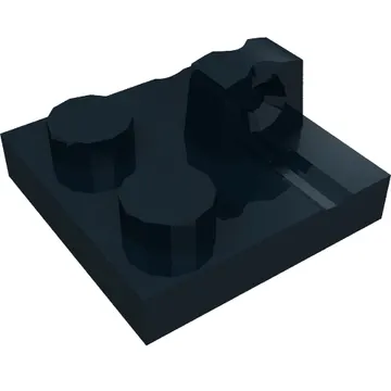Hinge Plate 2 x 2 Locking with 1 Finger on Top