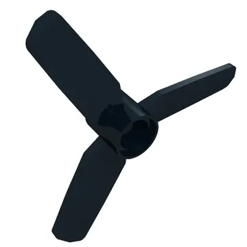 Propeller 3 Blades 5 Diameter, Pin Hole