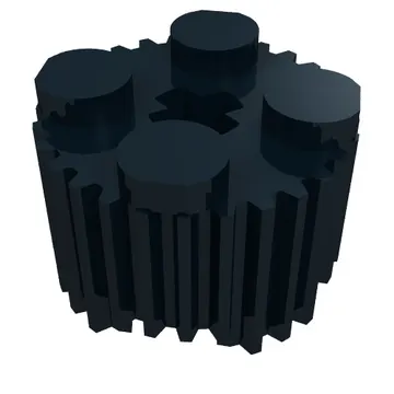 Brick Round 2 x 2 [Grill]
