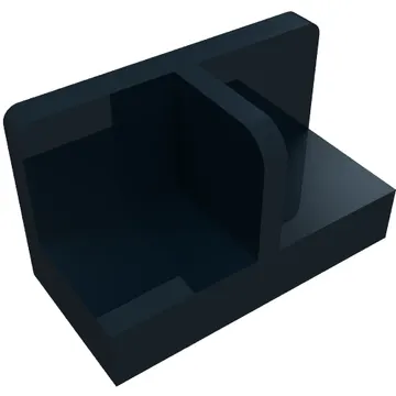Panel 1 x 2 x 1 with Rounded Corners and Central Divider