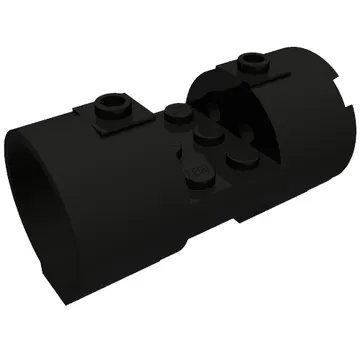 Cylinder 3 x 6 x 2 2/3 Horizontal Solid Studs