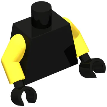 Torso, Yellow Arms, Black Hands [Plain]