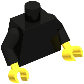 Torso, Black Arms, Yellow Hands [Plain]