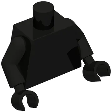 Torso, Black Arms and Hands [Plain]