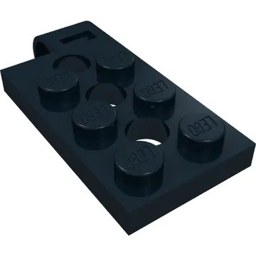 Hinge Plate 2 x 4 with Pin Hole with 3 Holes - Top