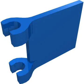 Flag 2 x 2 Square, Flat Clip Edge [Thick Clips]