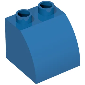 Duplo Brick 2 x 2 x 1 1/2 with Curved Top