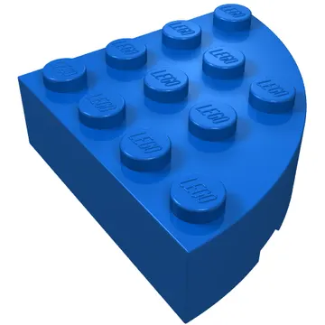 Brick Round Corner 4 x 4 Full Brick